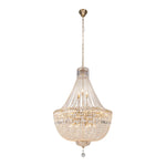 Classique Basket Chandelier 5Lt/6Lt/18Lt/27Lt in Chrome or Satin Brass