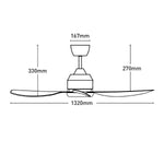 Mercator Lighting Ceiling Fans 52' Jota 4B DC Ceiling Fan Lights-For-You FC2110134WH