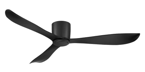 Mercator Lighting Ceiling Fans Black Instinct 54" Low Profile DC Ceiling Fan With Remote Lights-For-You 278451