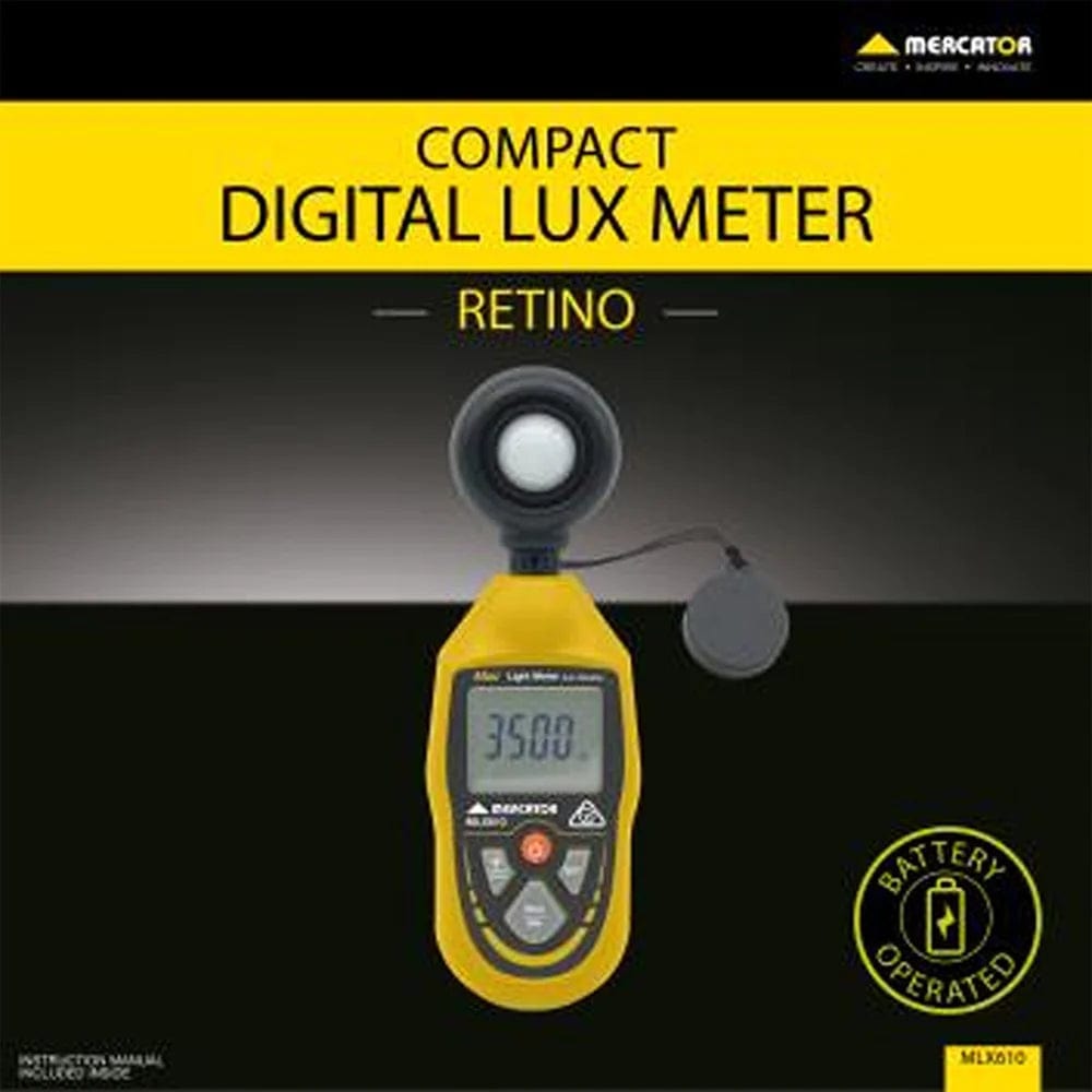 Mercator Lighting Digital LUX Meter Electrical Accessory Compact Digital LUX Meter Lights-For-You MLX610 9312699209376