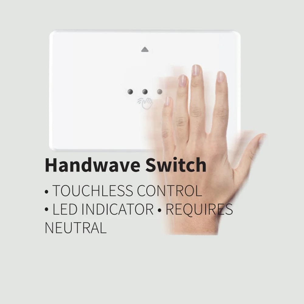 Mercator Lighting Electrical Switches Smart Handwave Switch Lights-For-You SSW01GHW-WIFI 9312699212055