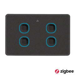 Mercator Lighting Electrical Switches Matt Black / 4 Switch Smart Touch Switches (Zigbee) Lights-For-You SSW04GMBK