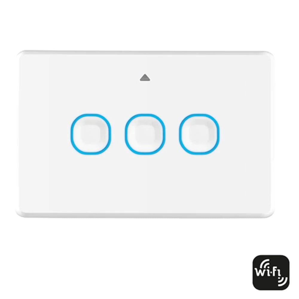 Mercator Lighting Electrical Switches Touch Switches (Wi-fi) 1/2/3/4 gang in White Lights-For-You SSW01G-WIFI 9312699204333