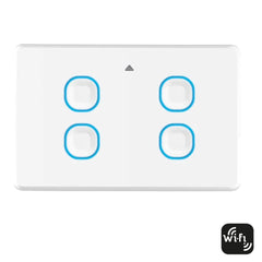 Mercator Lighting Electrical Switches Touch Switches (Wi-fi) 1/2/3/4 gang in White Lights-For-You SSW01G-WIFI 9312699204333