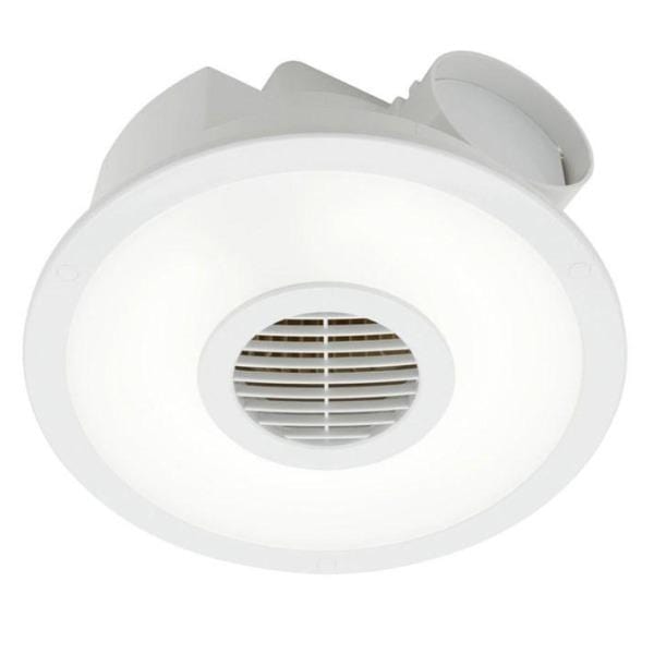 Mercator Lighting Exhaust Fan White Skyline LED Round Exhaust Fan 16w Lights-For-You BE240ESPWH