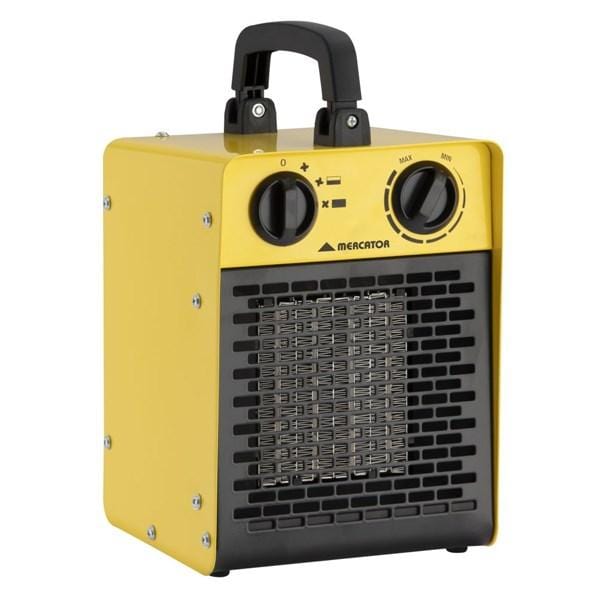 Mercator Lighting Fan Heaters Cubix Ceramic Fan Heater 2000w in Yellow Lights-For-You HF100120YE 9312699204173