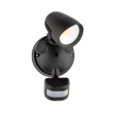 Mercator Lighting Flood Lights Black Cicero LED Floodlights With PIR Sensor CCT 1Lt Lights-For-You MXD6721BLK