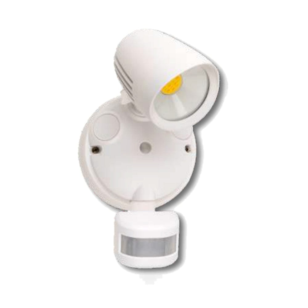 Mercator Lighting Flood Lights White Cicero LED Floodlights With PIR Sensor CCT 1Lt Lights-For-You MXD6721WHT