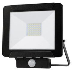 Mercator Lighting Flood Lights Dino LED Flood Light with PIR Sensor 20w Lights-For-You MX10220BLK-SEN 9312699151422