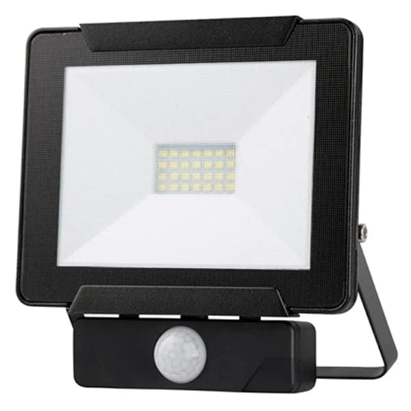 Mercator Lighting Flood Lights Dino LED Flood Light with PIR Sensor 20w Lights-For-You MX10220BLK-SEN 9312699151422