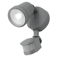 Mercator Lighting Flood Lights 1Lt / Silver Otto LED Flood Light 1Lt/2Lt  with Sensor Lights-For-You MXD6711SIL-SEN