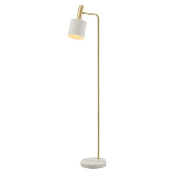 Mercator Lighting Floor Lamps Addison Floor Lamp Marble Base 1Lt Lights-For-You A29121WHT 9312699205798