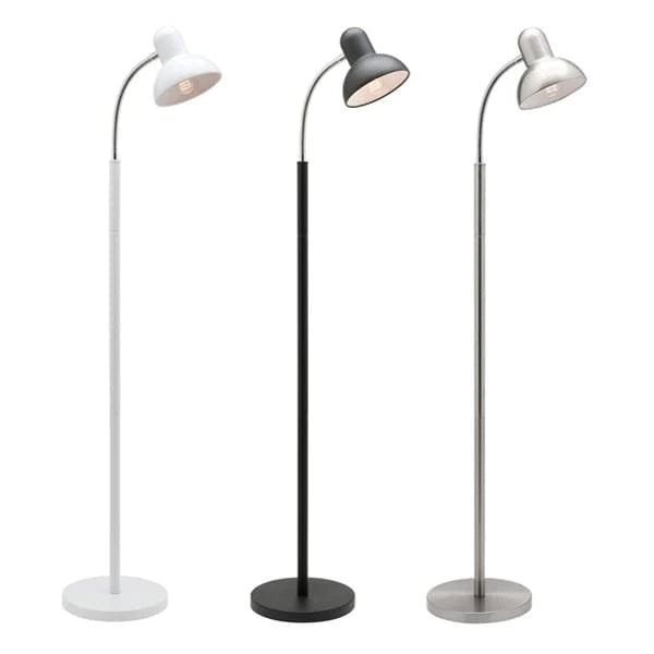 Mercator Lighting Floor Lamps Ben Floor Lamp in Black, white or Brushed Chrome Lights-For-You