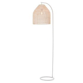 Mercator Lighting Floor Lamps Sawyer Rattan Floor Lamp in Black or Timber Lights-For-You MFL013NAT 9312699201455
