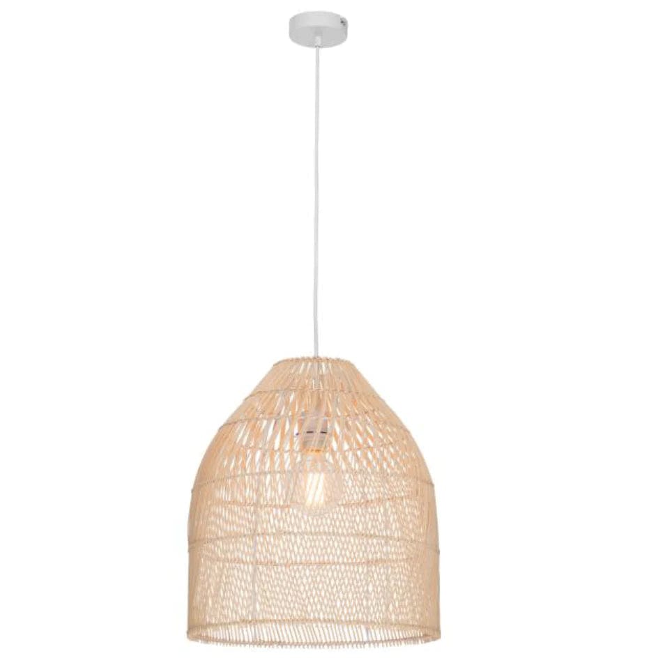 Mercator Lighting Indoor Pendants Sawyer Rattan Woven Cane Boho Pendant Light 1Lt Lights-For-You MPLS013NAT 9312699209840