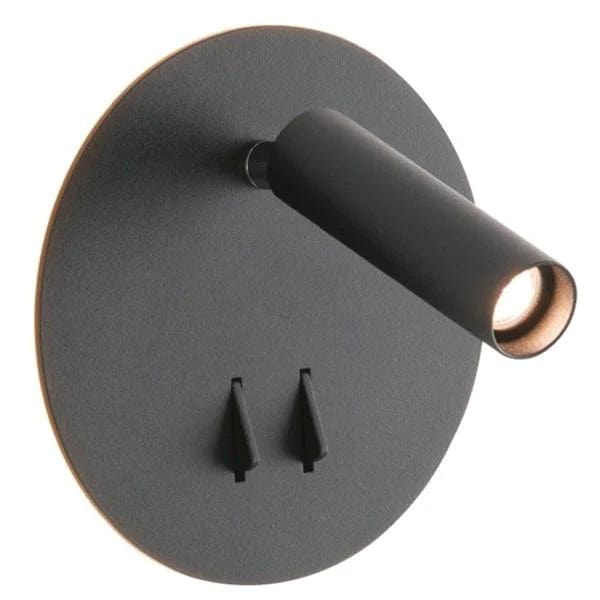 Mercator Lighting Indoor Wall Lights Osbourne LED wall Light 3w and 6w Lights-For-You MWL008BLK 9312699206269