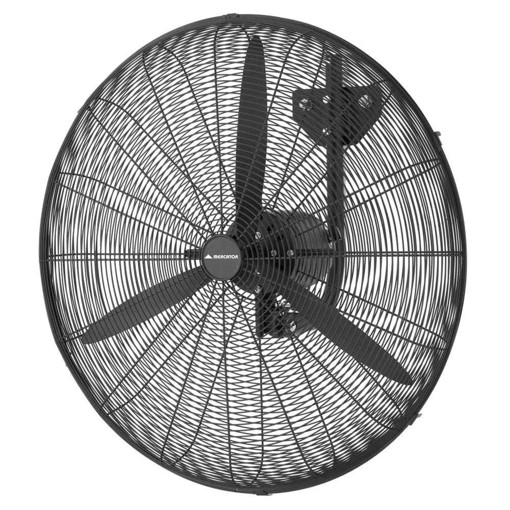 Mercator Lighting Industrial Wall Fans Broome Industrial AC Wall Fan in Black Lights-For-You FF103330BK 9312699203893