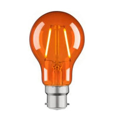 Mercator Lighting Lighting 2w LED B22 A60 Globe Red, orange Lights-For-You MGL289O
