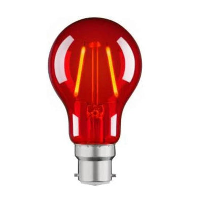 Mercator Lighting Lighting 2w LED B22 A60 Globe Red, orange Lights-For-You MGL289R