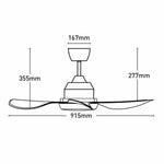 Mercator Lighting Lighting 36' Jota Mini DC Ceiling Fan Lights-For-You FC2118093WH