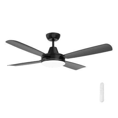 Mercator Lighting Lighting 48' Nemoi Lite DC Ceiling Fan Lights-For-You FC708124BK