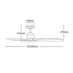 Mercator Lighting Lighting 48' Raptor S DC Ceiling Fan Lights-For-You