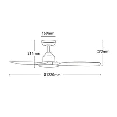 Mercator Lighting Lighting 48' Raptor S DC Ceiling Fan Lights-For-You
