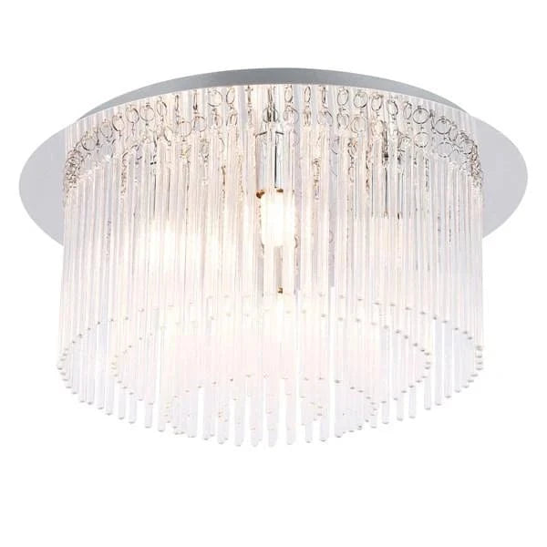 Mercator Lighting Lighting Clarence Ceiling Light Large Glasss 6Lt in Chrome Lights-For-You MC1016