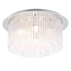 Mercator Lighting Lighting Clarence Ceiling Light Large Glasss 6Lt in Chrome Lights-For-You MC1016