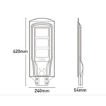 Mercator Lighting Lighting Epsilon II Solar Street Light 13w/15w in Black with Remote Lights-For-You