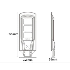 Mercator Lighting Lighting Epsilon II Solar Street Light 13w/15w in Black with Remote Lights-For-You