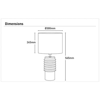 Mercator Lighting Lighting Koa Table Lamp White MTBL015 Mercator Lighting Lights-For-You MTBL015