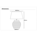 Mercator Lighting Lighting Meira Table Lamp Grey MTBL027 Mercator Lighting Lights-For-You MTBL027