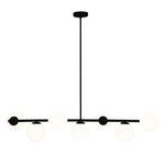 Mercator Lighting Lighting Preston Pendant Light 7Lt Black Lights-For-You MPLS031BLK