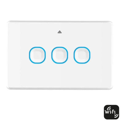 Mercator Lighting Lighting Touch Switches (Wi-Fi) 1/2/3/4 Gang in White Lights-For-You SSW03G-WIFI