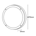 Mercator Lighting Lighting Zion II LED Bulkhead Outdoor Wall Light CCT in Black Lights-For-You MXB1010CCT