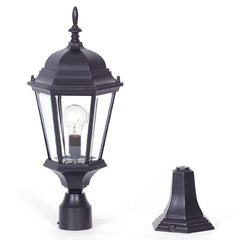 Mercator Lighting Post Top Yarra Exterior Post Top Light in Black Lights-For-You MX7391BLK 9312699009983