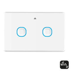 Mercator Lighting Switch White Touch Switches (Wi-fi) 1/2/3/4 gang in White Lights-For-You SSW01G-WIFI