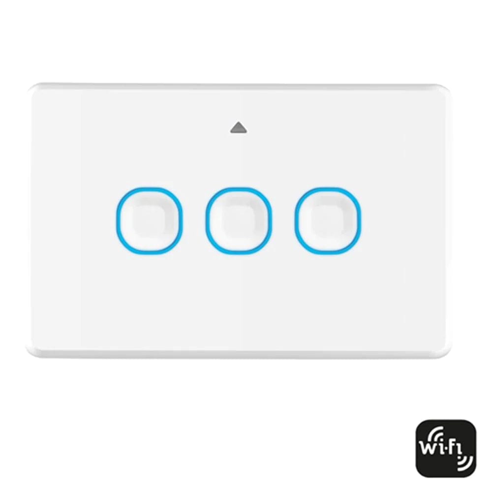 Mercator Lighting Switch White Touch Switches (Wi-fi) 1/2/3/4 gang in White Lights-For-You SSW01G-WIFI