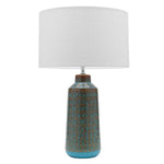 Mercator Lighting Table Lamps Farrow Table Lamp in Teal Ceramic Lights-For-You A57211 9312699159923