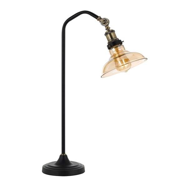 Mercator Lighting Table Lamps Hertel Table Lamp 1Lt in Black & Amber Lights-For-You HERTEL TL-BKAM