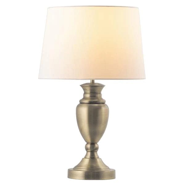 Mercator Lighting Table Lamps Hilda Table Lamp 1Lt in Antique Brass Lights-For-You MTBL018AB 9312699201417