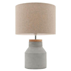 Mercator Lighting Table Lamps Moby Table Lamp 1Lt in Timber & Concrete Lights-For-You MG4061 9312699179891