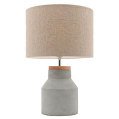 Mercator Lighting Table Lamps Moby Table Lamp 1Lt in Timber & Concrete Lights-For-You MG4061