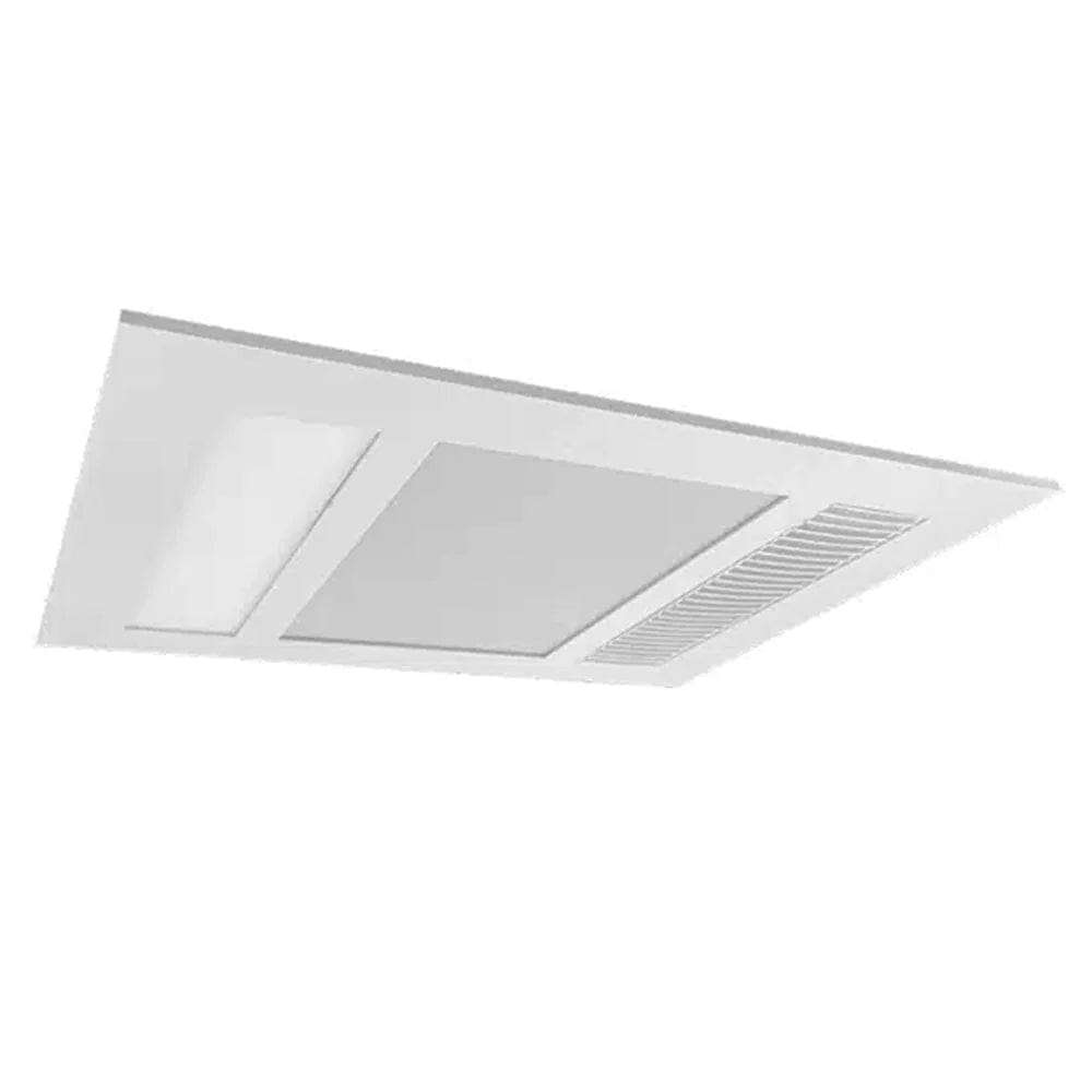 Mertec Lighting Bathroom Heaters White 420m³/hr Phoenix Mini 3-in-1 Bathroom Heater, Exhaust Fan & Light in Black or White Lights-For-You MBHPM1000W