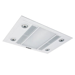 Mertec Lighting Bathroom Heaters White 600m³/h Martec Linear 3 in 1 Bathroom Heater Exhaust Fan & LED Light in Silver or White Lights-For-You MBHL1000W