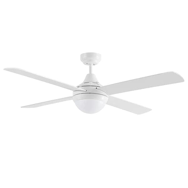 Mertec Lighting Ceiling Fans White 48″ (1220mm) Link AC Ceiling Fan With 2Lt & Wall Control in Matt Black or White Lights-For-You FSL1244W