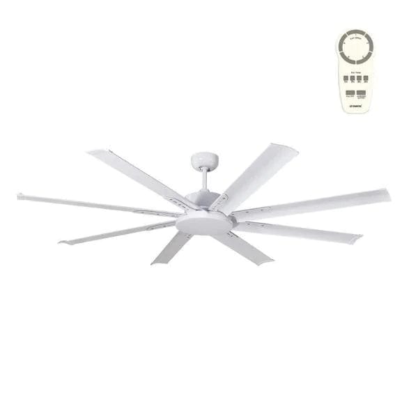 Mertec Lighting Ceiling Fans White 65" (1600mm) Large DC Ceiling Fan Lights-For-You MAF168WR
