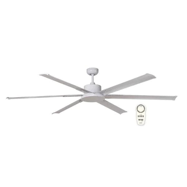Mertec Lighting Ceiling Fans White 72" Albatross DC Ceiling Fan w/ Remote & 6 Blades Available in 3 Colours Lights-For-You MAF180W
