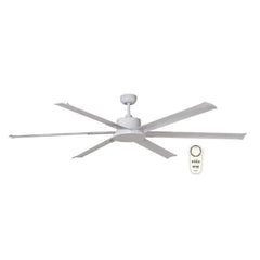 Mertec Lighting Ceiling Fans White 72" Albatross DC Ceiling Fan w/ Remote & 6 Blades Available in 3 Colours Lights-For-You MAF180W